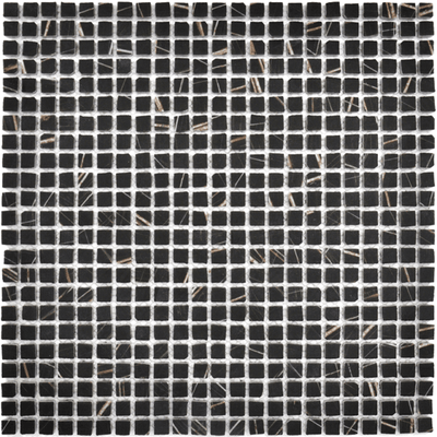 Happy Floors Endura Micro 1 x 1 12" x 12" Stone & Glass Mosaic