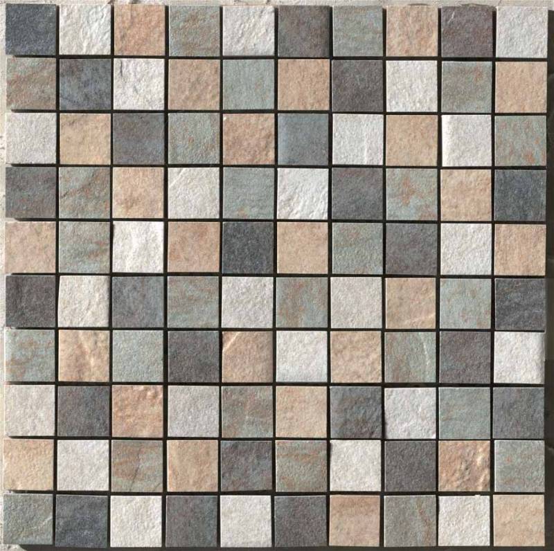 Happy Floors Eternity 1.5 x 1.5 12" x 12" Porcelain Mosaic
