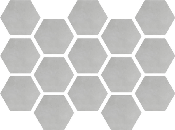 Happy Floors Etna Hexagon 10" x 14" Porcelain Mosaic
