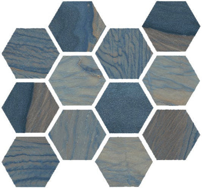 Happy Floors Macaubas Hexagon 12" x 14" Porcelain Mosaic