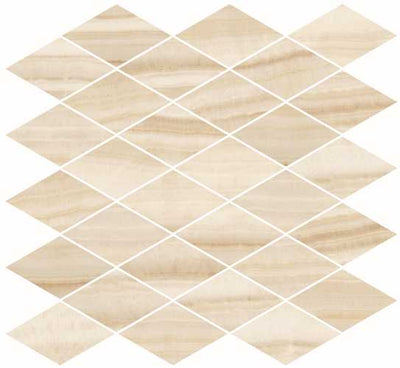 Happy Floors Onyx Rhomboid 12.5" x 13.5" Porcelain Mosaic