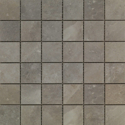 Happy Floors Salt Stone 2 x 2 12" x 12" Porcelain Mosaic