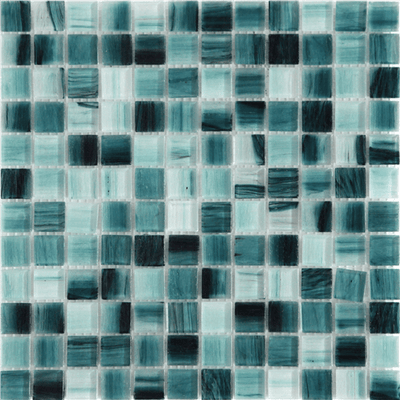 Happy Floors Tortuga 1 x 1 11.8" x 11.8" Marble Mosaic