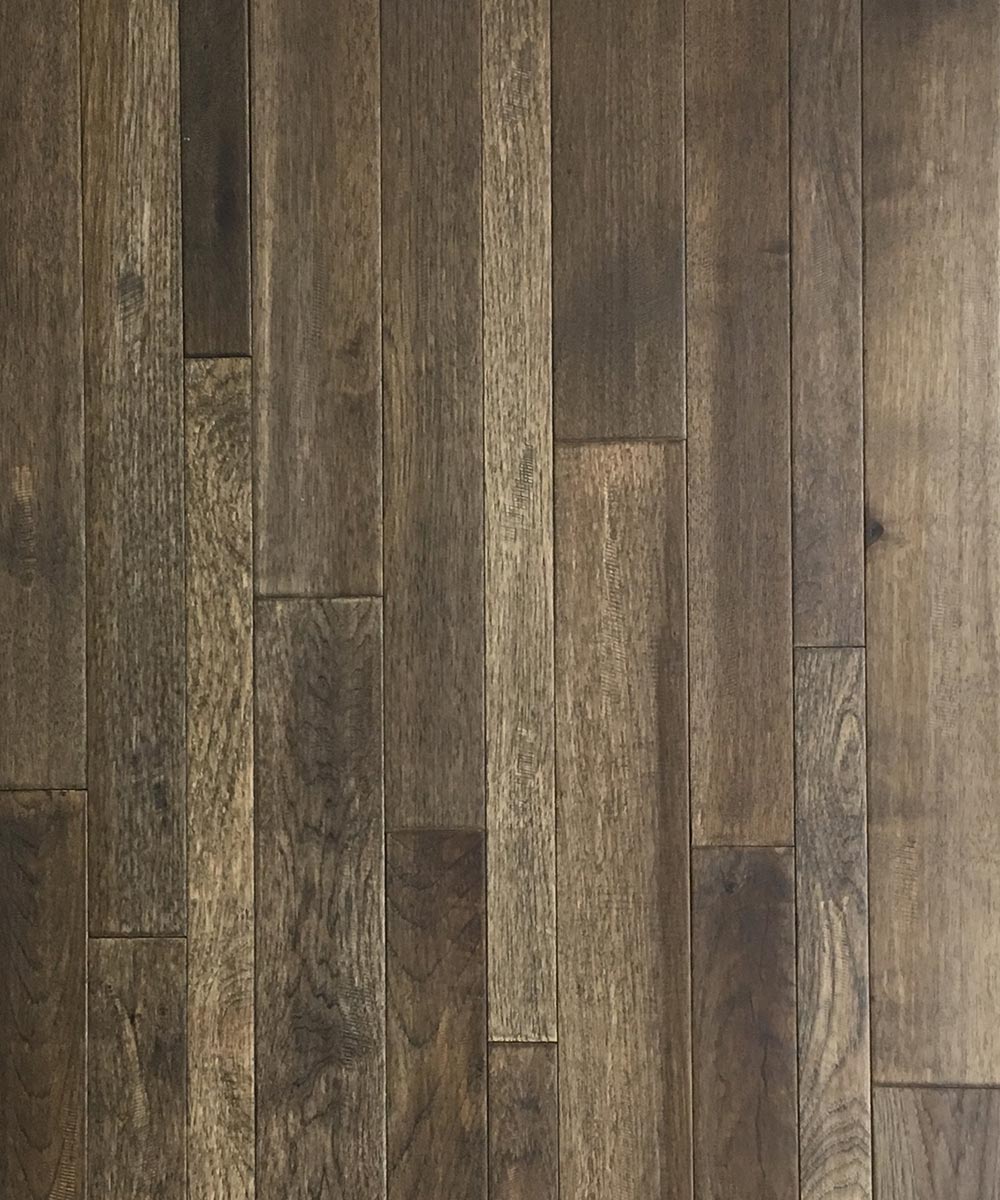 Hawa Traditional Series Solid 4.25" x RL Dark Gray Hardwood Plank