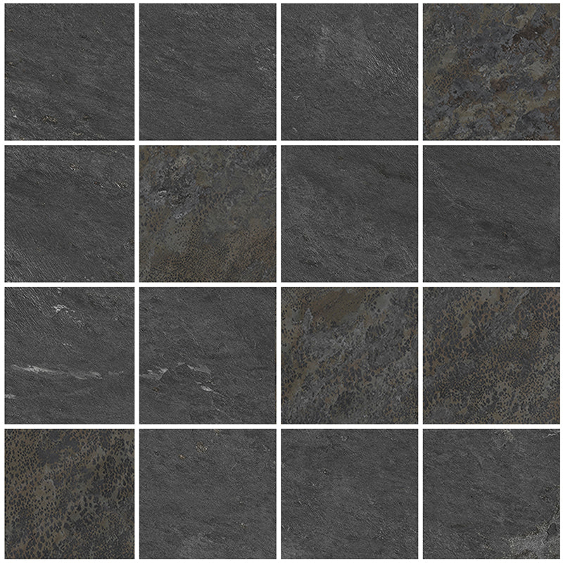 MIR Mosaic Imperial 11.81" x 11.81" Porcelain Mosaic Anthracite