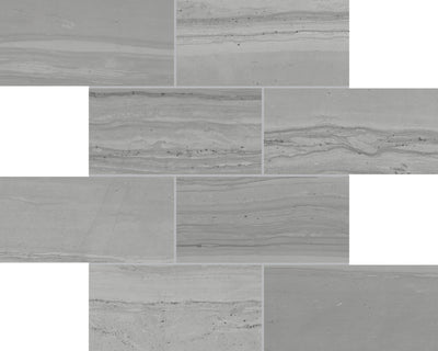 QDI Surfaces Travel 3 x 6 12" x 12" Porcelain Mosaic