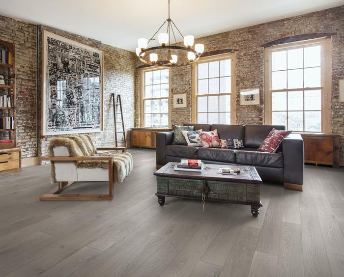 Kahrs Classic Nouveau 7.38" x 78.75" Hardwood Plank Oak Nouveau Taupe