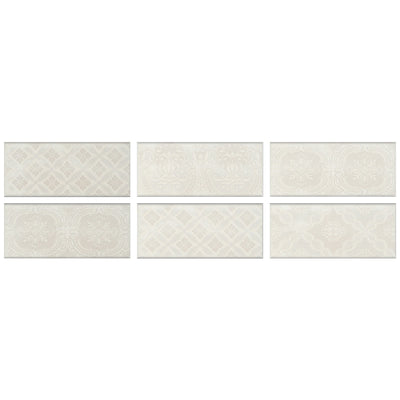 Roca Tile Maiolica Deco 4" x 10" Ceramic Tile