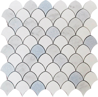 MIR Mosaic Mykonos 11" x 11" Marble Mosaic