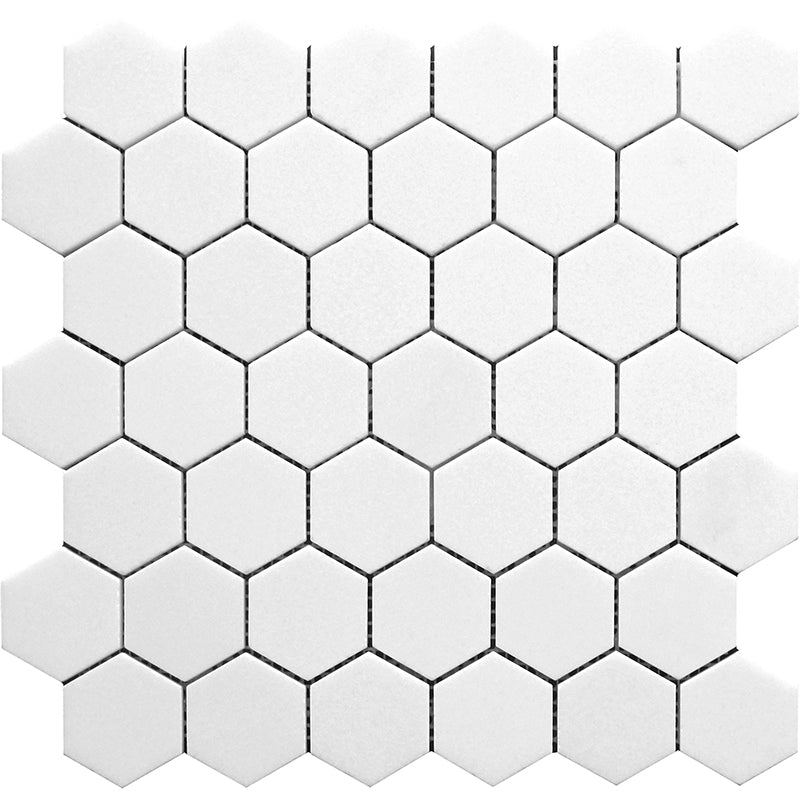 MIR Mosaic Mykonos Hexagon 2 x 2 11.8" x 11.8" Marble Mosaic