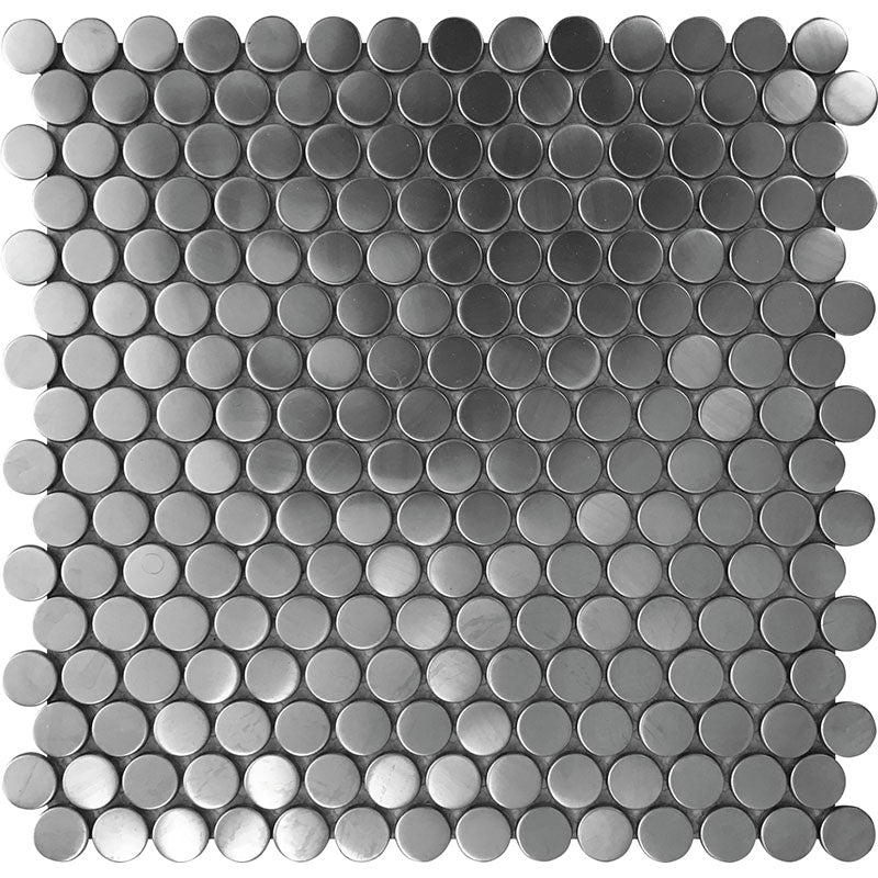 MIR Mosaic Metallico Circle 0.8 x 0.8 11.7" x 11.7" Metal Mosaic