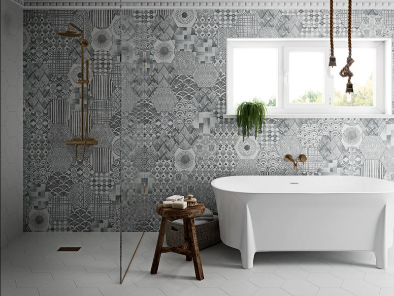 MIR Mosaic Movement Deco 9.9" x 9.9" Porcelain Tile