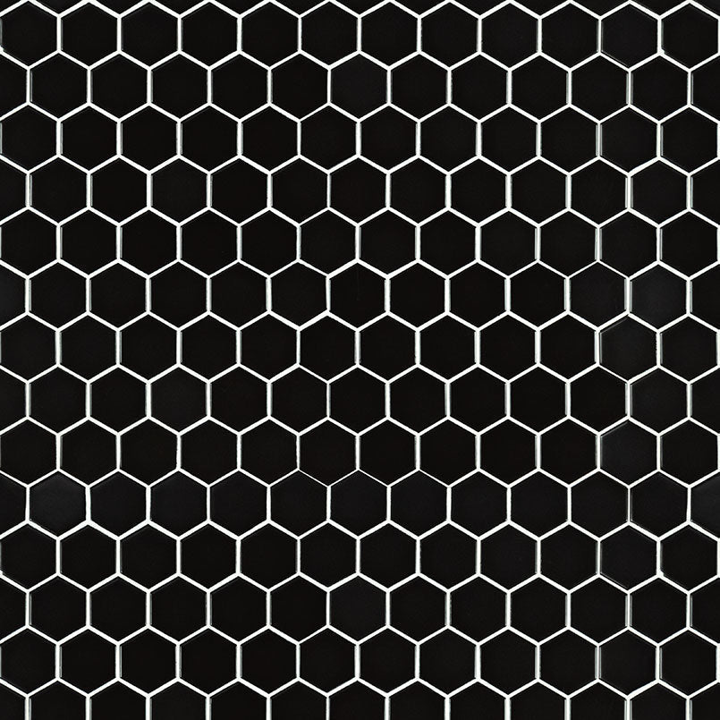 MS International Backsplash Hexagon 2" 12" x 13" Porcelain Mosaic