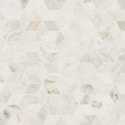 MS International Backsplash Tile Cube 11.73" x 13.4" Marble Mosaic