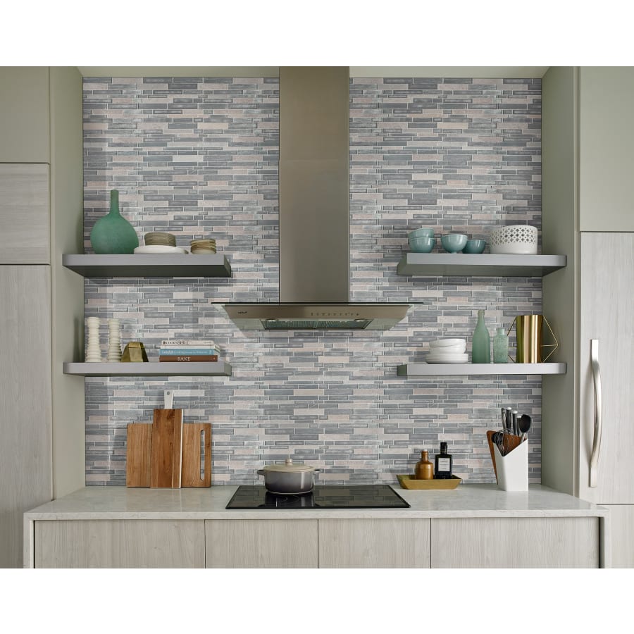 MS International Decorative Blends 11.75" x 12" Evita Ice Natural Stone Mosaic
