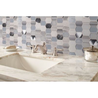 MS International Decorative Blends 12" x 12" Cristallo Stone & Glass Mosaic