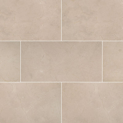 MS International Enchanted Forest 12" x 24" Crema Marfil Honed Marble Tile