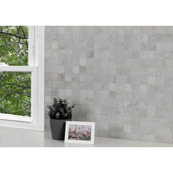 MS International Essentials Matte Ansello Grey 12 x 12 Ceramic Mosaic Tile