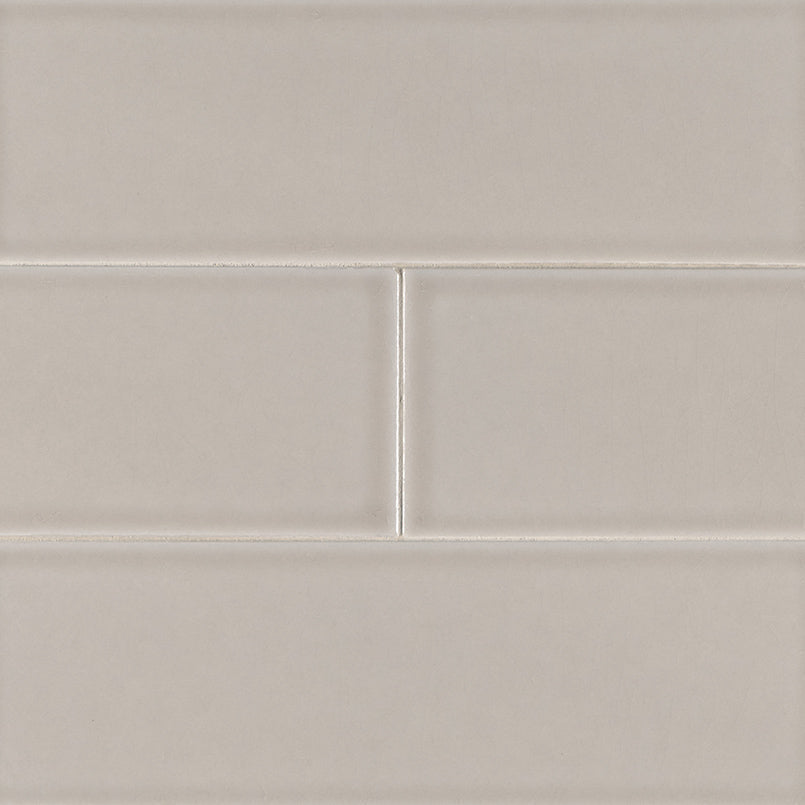 MS International Highland Park 4" x 12" Antique White Ceramic Tile