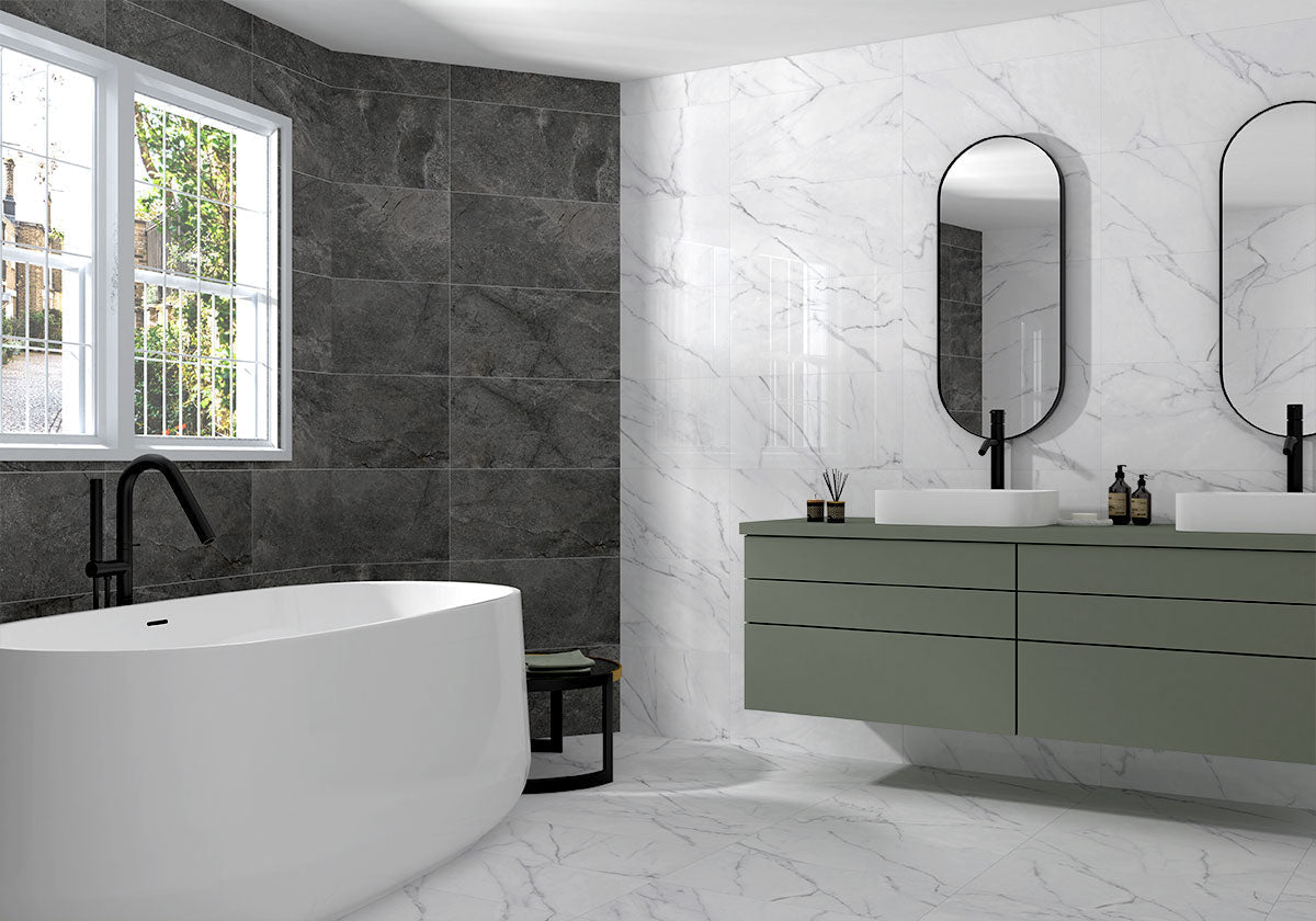 MS International Kaya 24" x 48" Calacatta Venato Matte Porcelain Tile