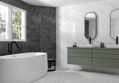 MS International Kaya 24" x 48" Calacatta Venato Matte Porcelain Tile