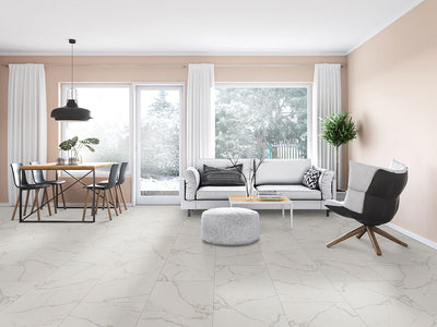 MS International Kaya 24" x 48" Calacatta Venato Polished Porcelain Tile