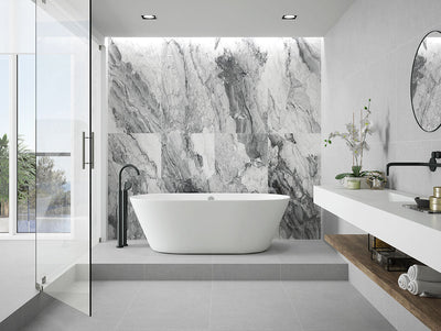 MS International Kaya 24" x 48" Onda Gray Matte Porcelain Tile