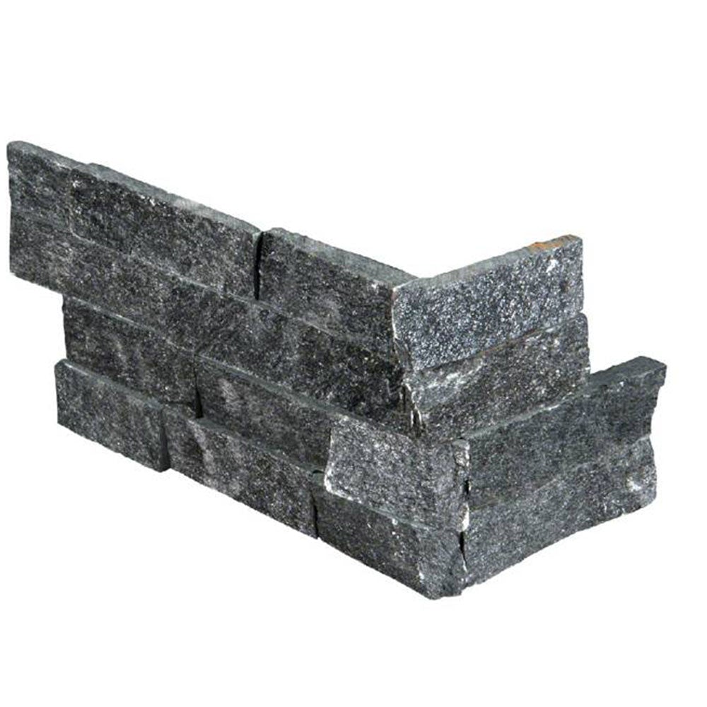 MS International Ledger L Corner 6" x 18" Coal Canyon Marble Strip