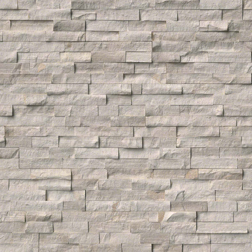 MS International Ledger Panels 6" x 24" White Oak Multi Finish Natural Stone Tile