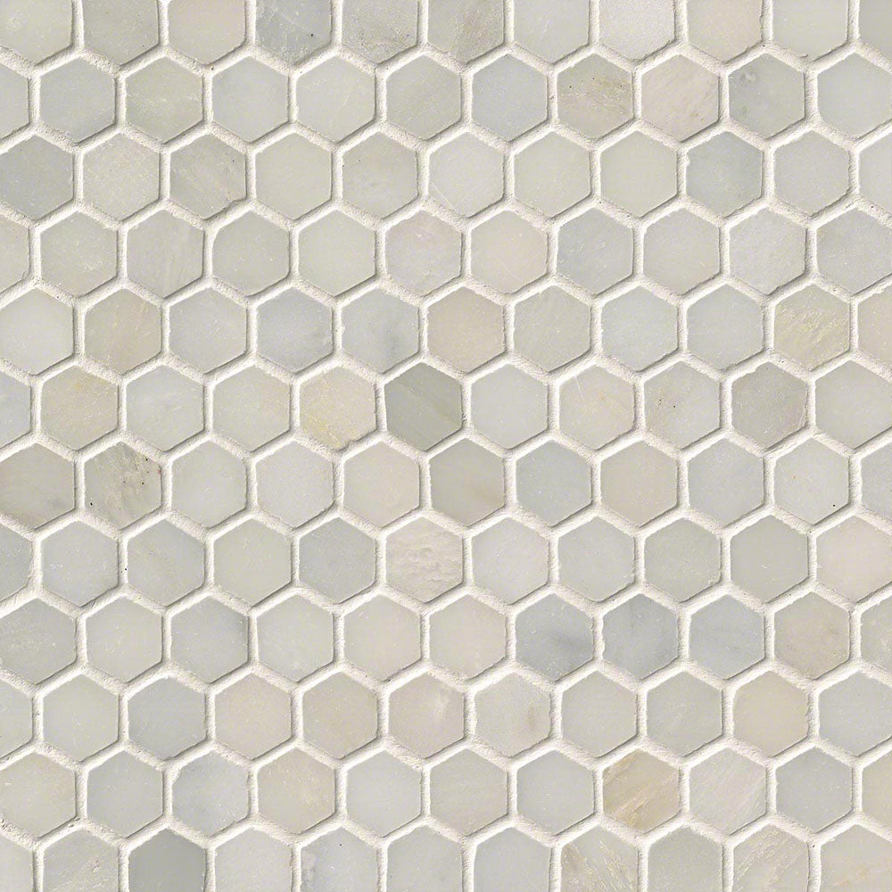 MS International Marble 12" x 12" Crema Marfil Polished Marble Mosaic