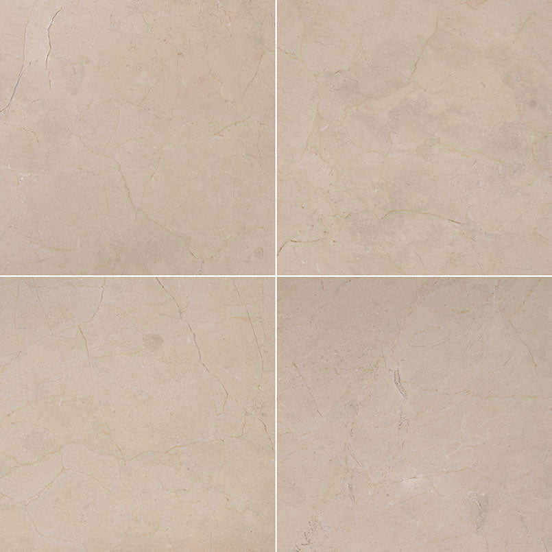 MS International Marble 18" x 18" Calcatta Gold Polished Marble Tile