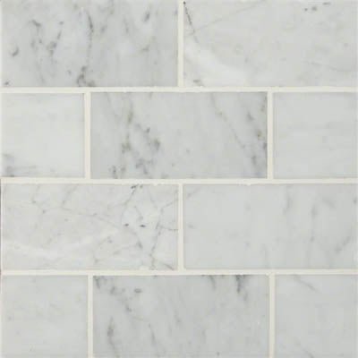 MS International Marble 3" x 6" Calacatta Cressa White Marble Tile