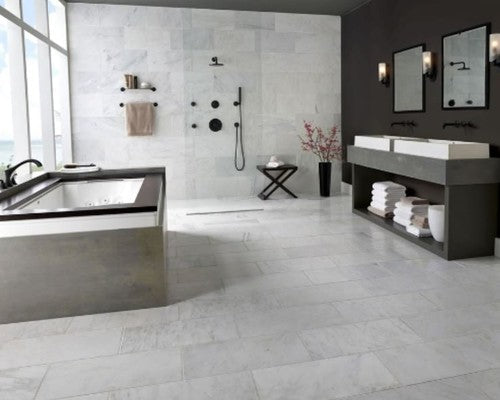MS International Marble 6" x 24" Arabescato Carrara Marble Tile