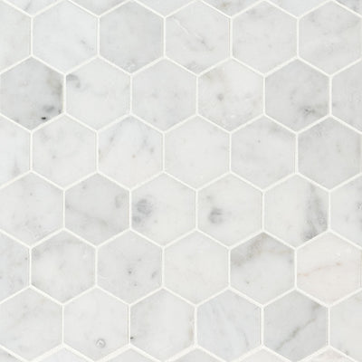 MS International Marble Hexagon 2" 11.75" x 12" Marble Mosaic