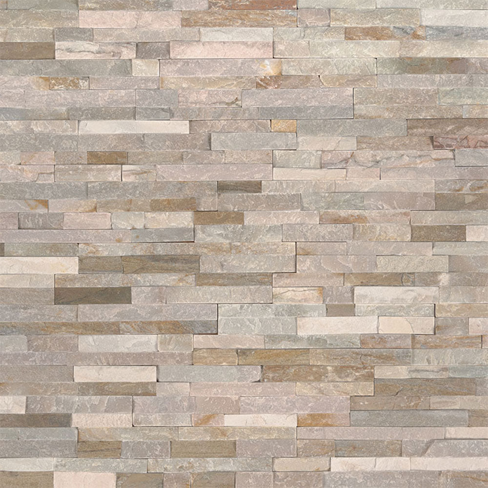 MS International Mini Stacked Stone 4.50" x 16" Gray Oak Natural Stone Tile