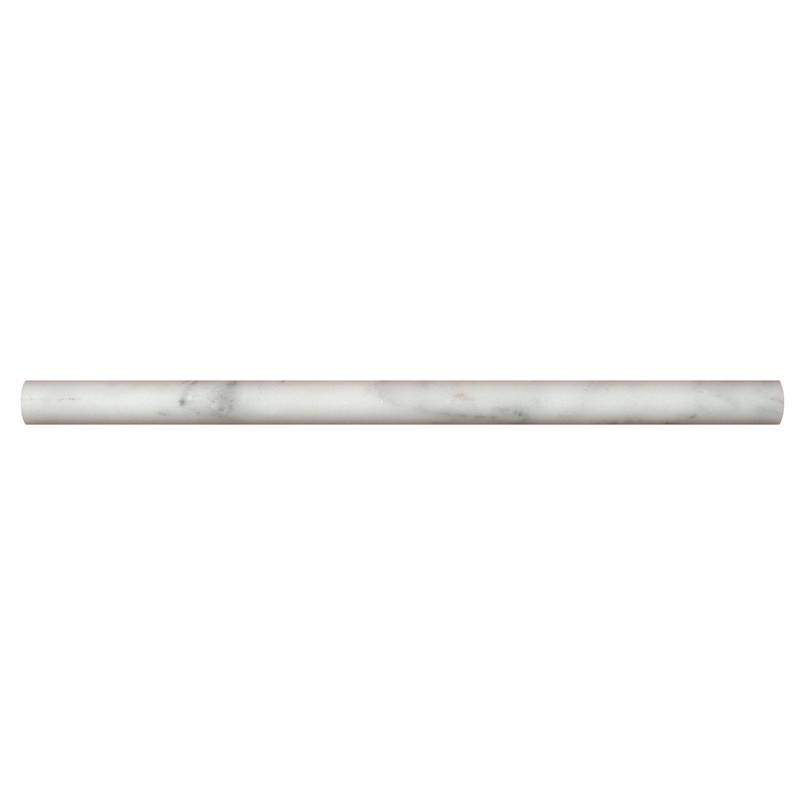 MS International Pencil Molding 0.75" x 12" Bianco Dolomite Pencil Molding
