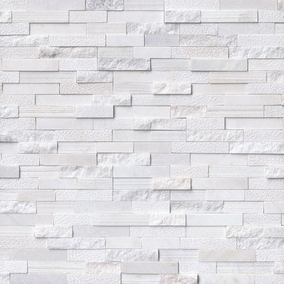 MS International RockMount Stacked Stone Panels Marble 6" x 24" Marble Tile