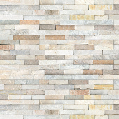 MS International RockMount Stacked Stone Panels Quartzite 6" x 24" Quartzite Tile