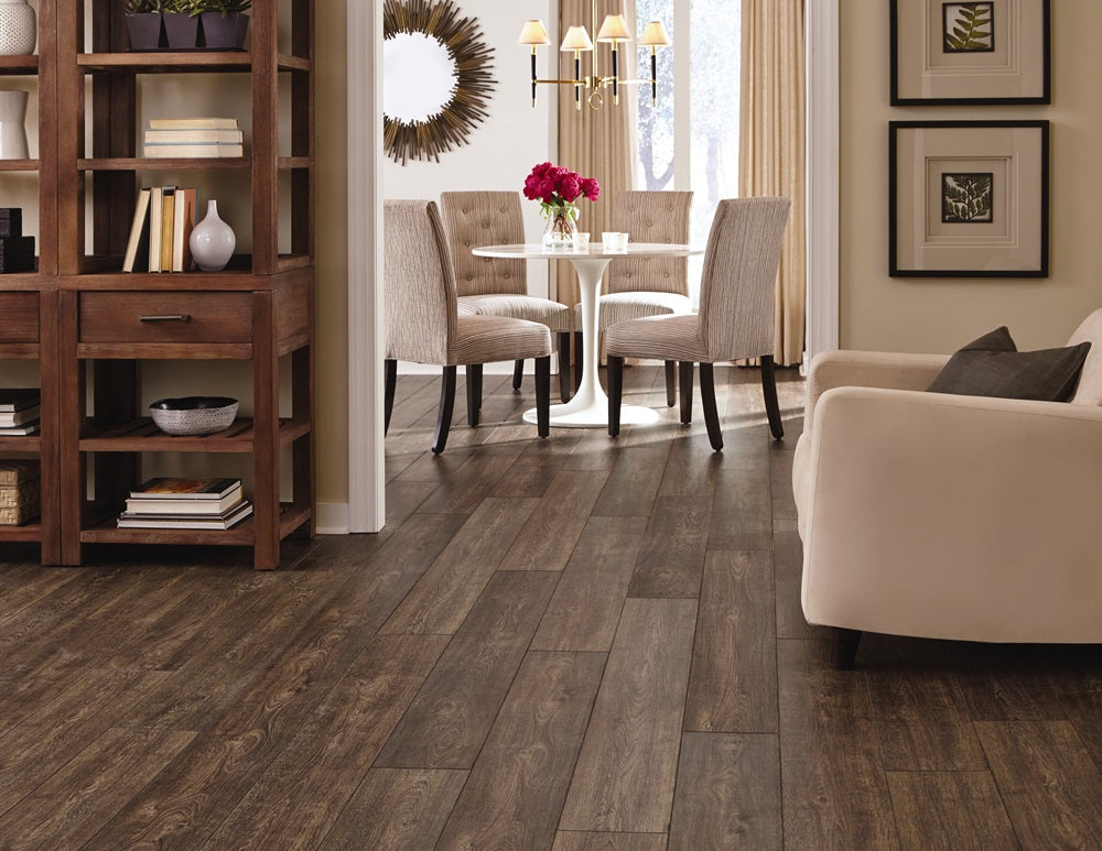 Mannington Restoration Wide Plank French Oak 7.56" x 50.5" Caraway Laminate Plank