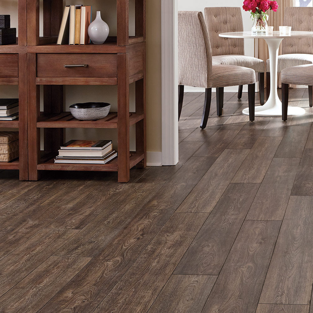 Mannington Restoration Wide Plank French Oak 7.56" x 50.5" Peppercorn Laminate Plank