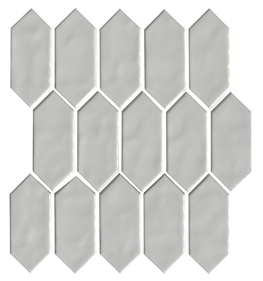 Marazzi Artezen 11.13" x 12.25" Ideal Gray Ceramic Mosaic