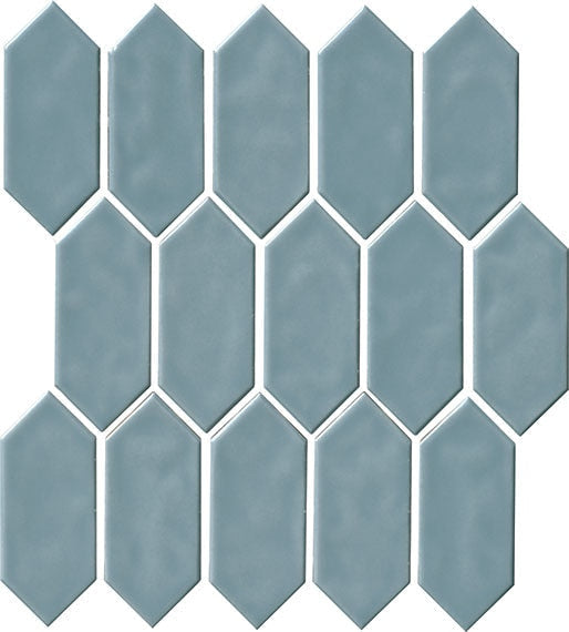 Marazzi Artezen 11.13" x 12.25" Classic Blue Ceramic Mosaic