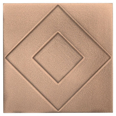 Marazzi GeoMetal Geometric 6" x 6" Bronze Metal Tile