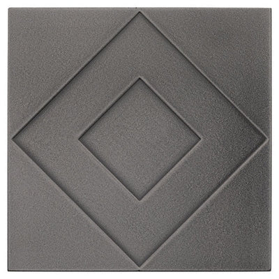 Marazzi GeoMetal Geometric 6" x 6" Gunmetal Metal Tile