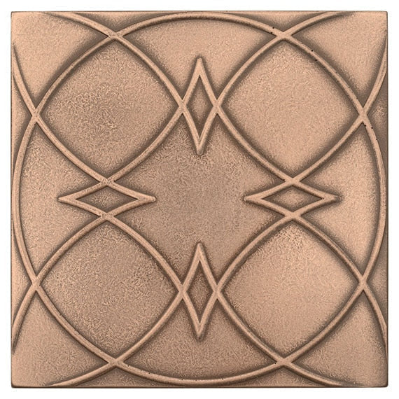 Marazzi GeoMetal Ornament 6" x 6" Bronze Metal Tile