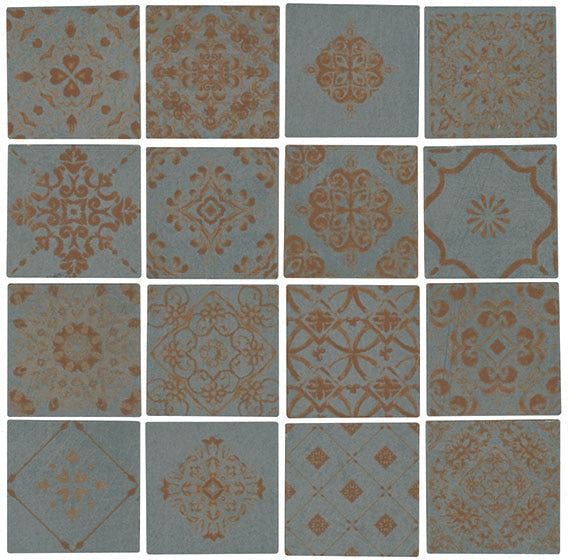 Marazzi Moroccan Concrete 12" x 12" Aziza Gray Porcelain Mosaic