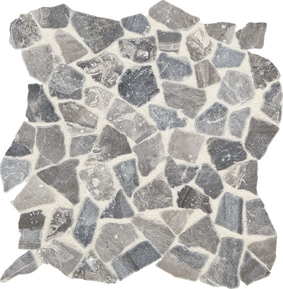 Marazzi Predella Pebble Mosaic 12" x 12" Marble Mosaic