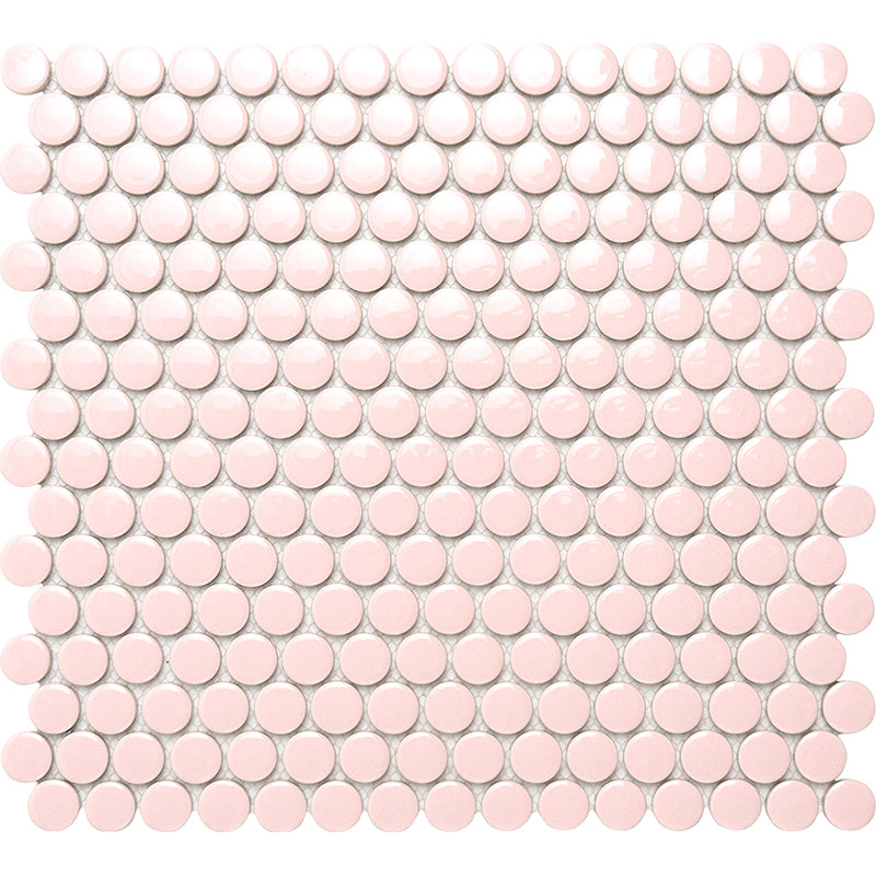 MIR Mosaic Orbit Penny Round 0.75 x 0.75 11.46" x 12.4" Porcelain Mosaic