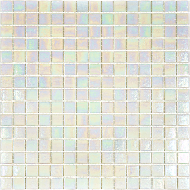 MIR Mosaic Pearly 0.8 x 0.8 12" x 12" Glass Mosaic