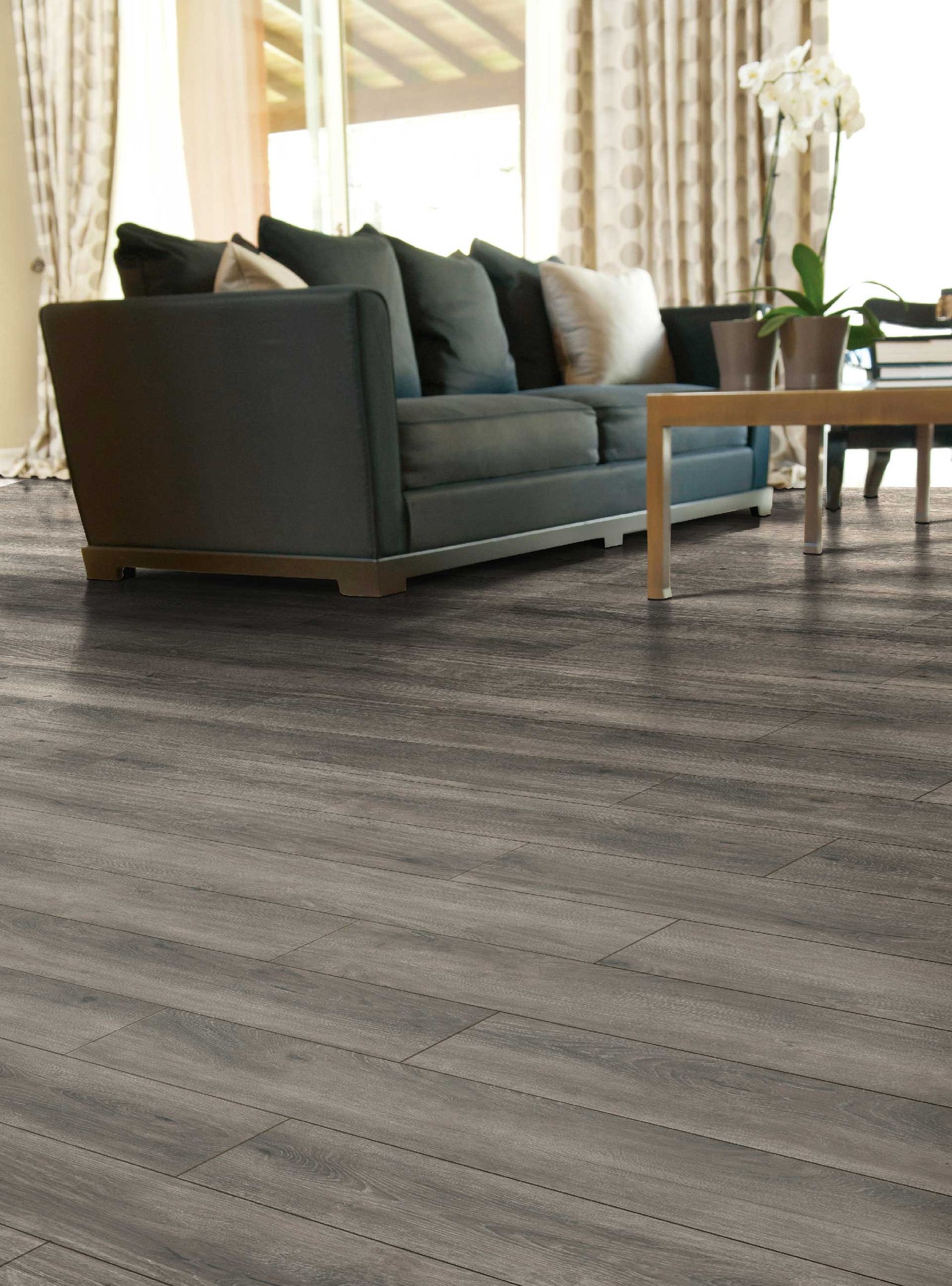 Parkay Floors Mega Sound 9.37" x 60" Nickel Gray Vinyl Plank